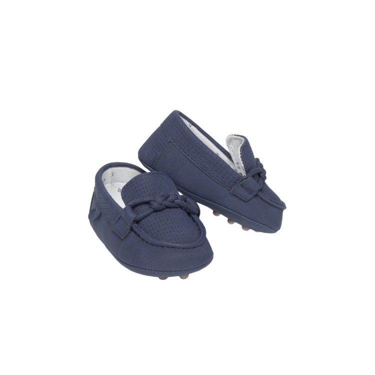 MAYORAL NEWBORN Mocassini blu navy neonato