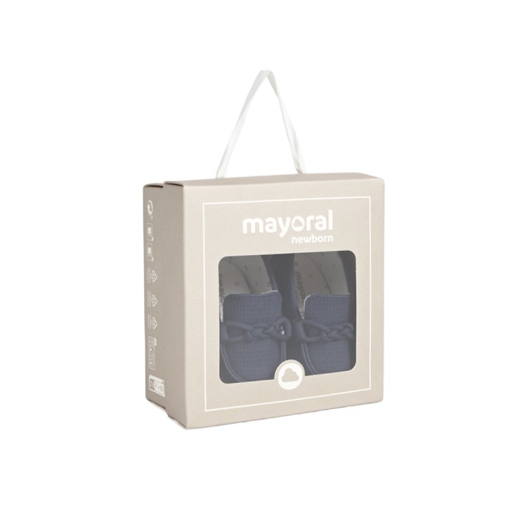 MAYORAL NEWBORN Mocassini blu navy neonato
