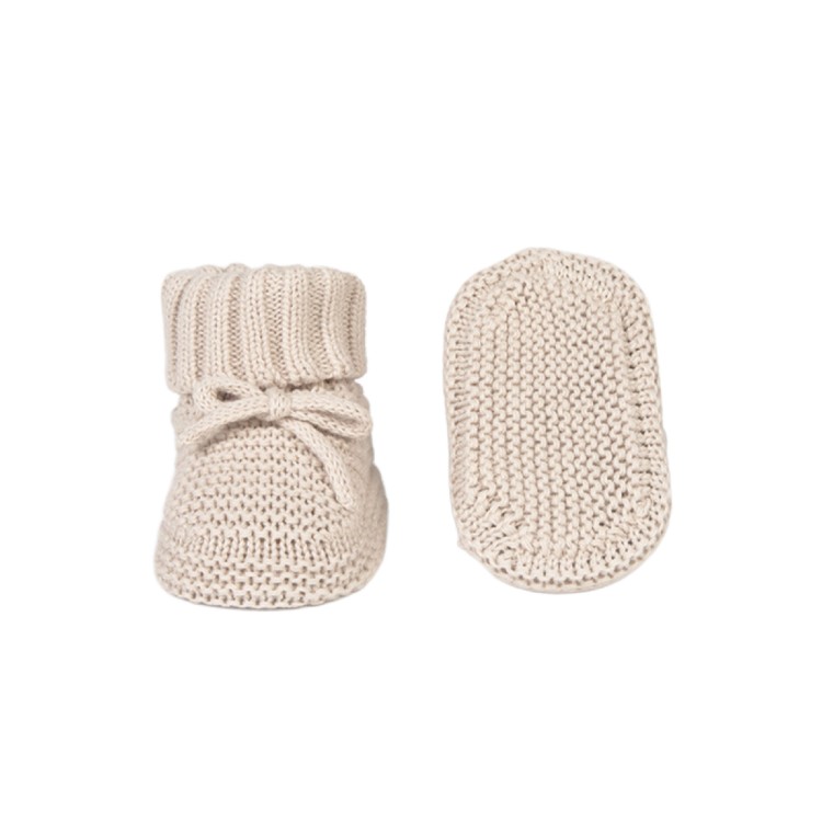 MAYORAL NEWBORN Scarpine beige tricot neonata