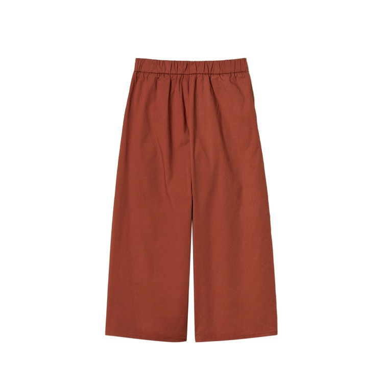 TWIN-SET Pantaloni marroni wide leg bambina