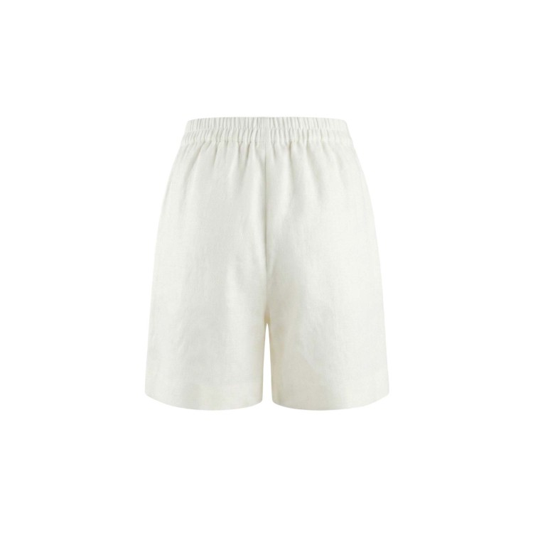 TWIN-SET Bermuda bianchi in lino bambina