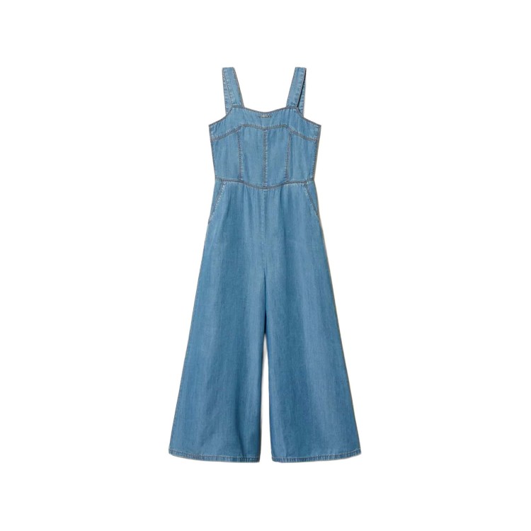 TWIN-SET Tuta lunga in chambray bambina