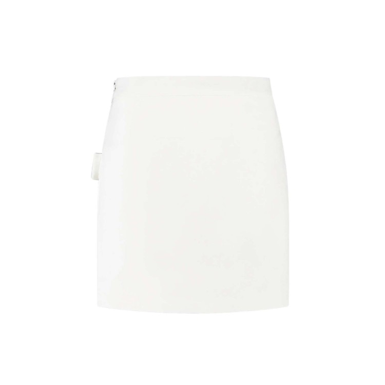 TWIN-SET Gonna bianca in crêpe con fiocco bambina