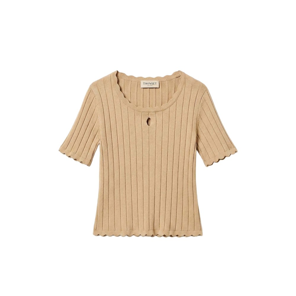 TWIN-SET T-shirt beige a...
