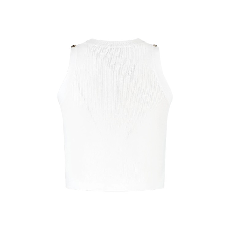 TWIN-SET Top bianco in maglia bambina