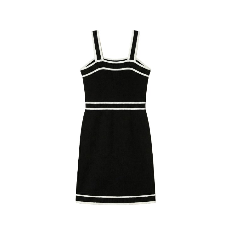 TWIN-SET Abito nero in maglia bambina