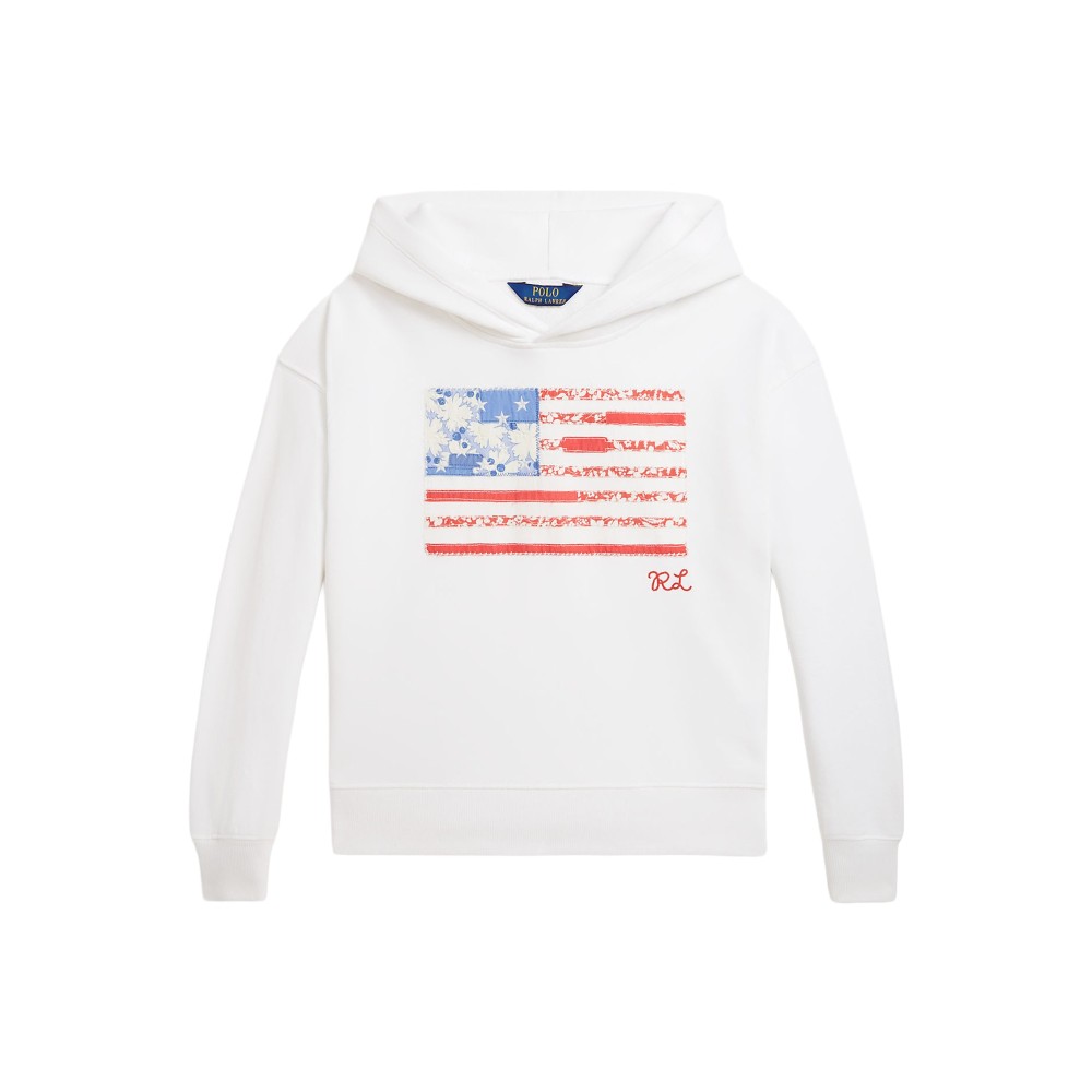 RALPH LAUREN Felpa bianca...