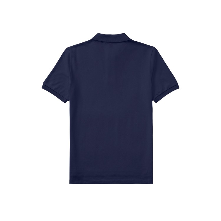 RALPH LAUREN Polo blu navy in piqué bambino