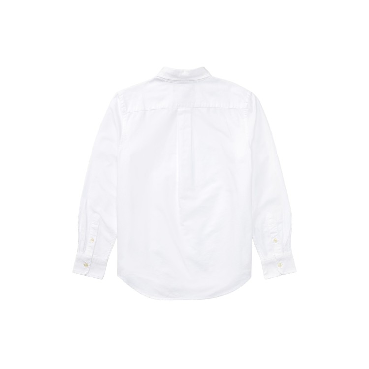 RALPH LAUREN Camicia bianca Oxford bambino
