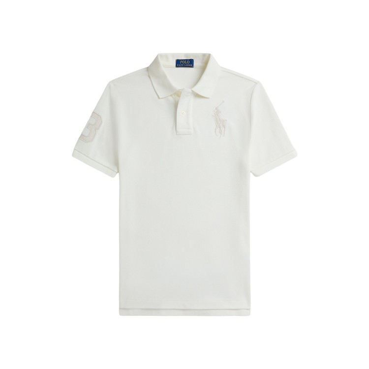 RALPH LAUREN Polo bianca in piqué Big Pony bambino