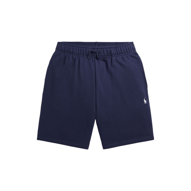 RALPH LAUREN Pantaloncini blu navy in felpa bambino