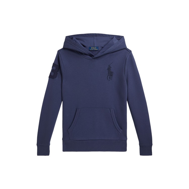 RALPH LAUREN Felpa blu navy Big Pony bambini