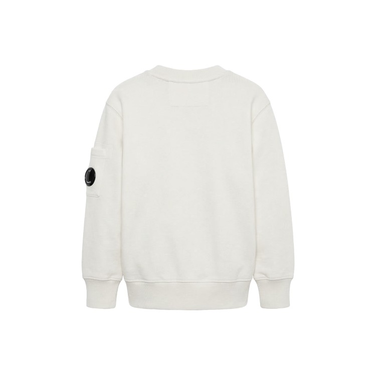 C.P. COMPANY Felpa bianca girocollo bambino