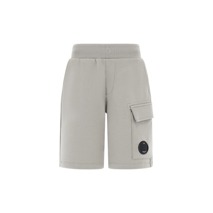 C.P. COMPANY Shorts grigi in felpa bambino