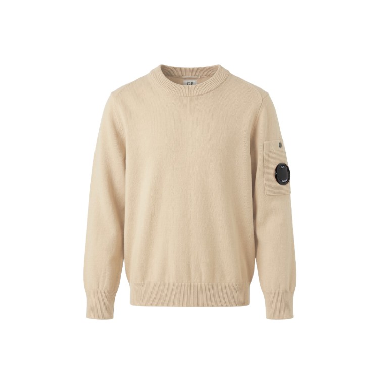 C.P. COMPANY Maglia sabbia in cotone bambino