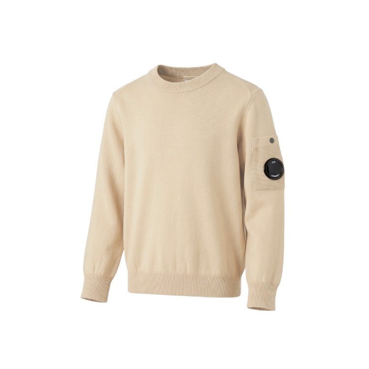 C.P. COMPANY Maglia sabbia in cotone bambino