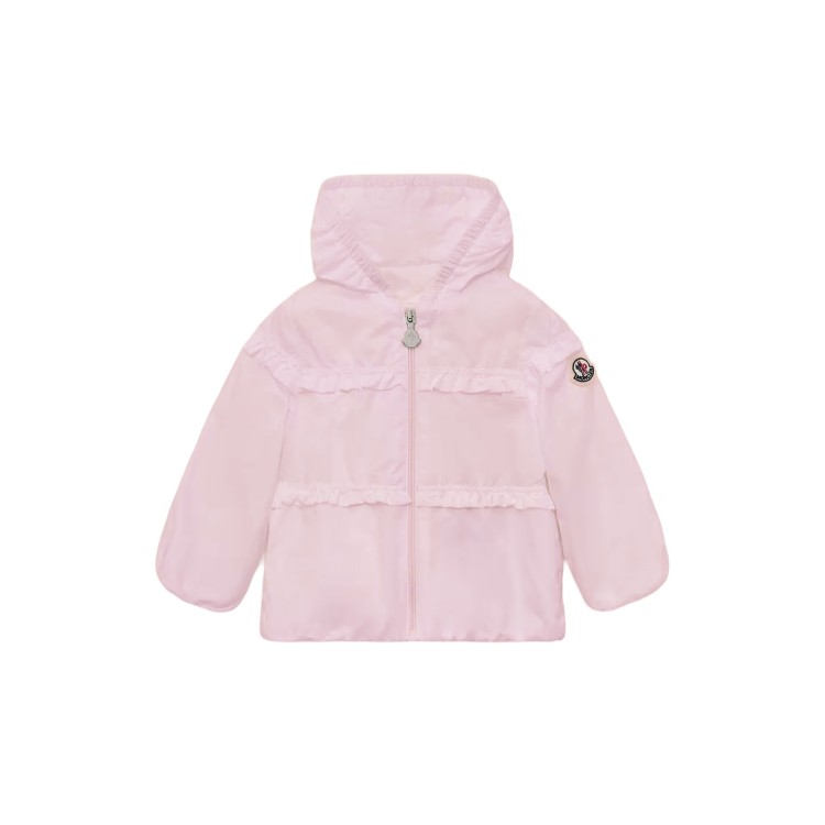 MONCLER Giacca rosa impermeabile Hiti neonata