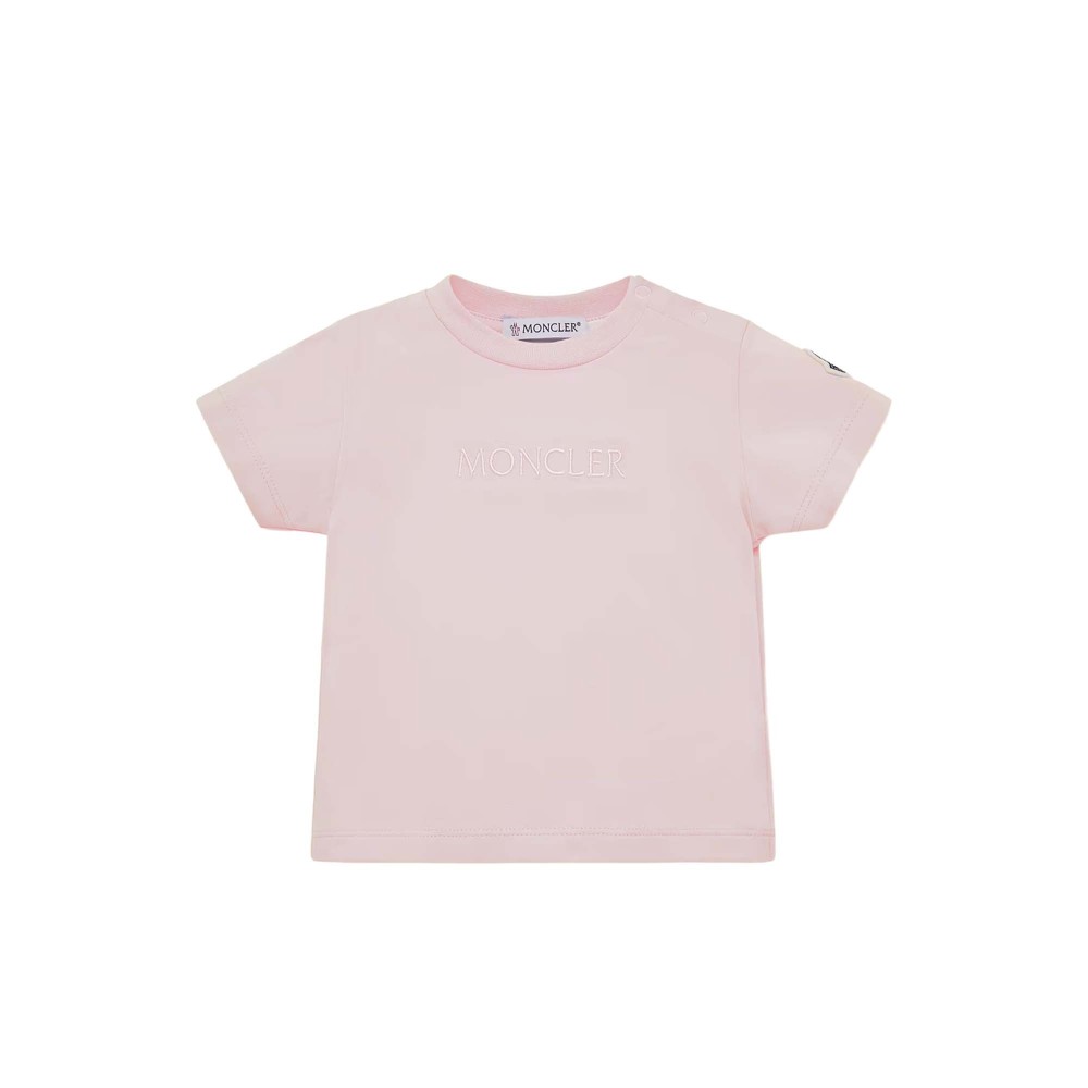 MONCLER T-shirt rosa con...