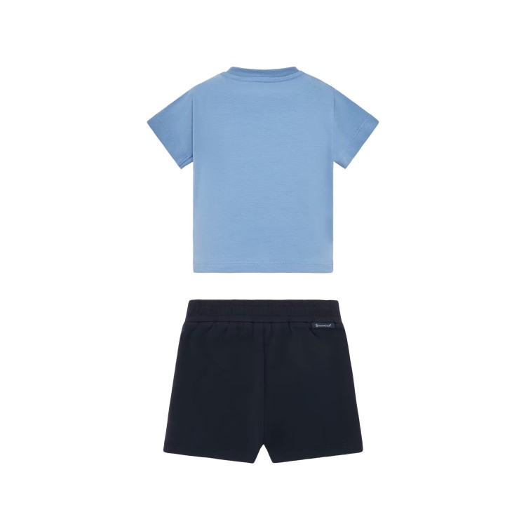 MONCLER Set t-shirt e shorts in cotone neonato