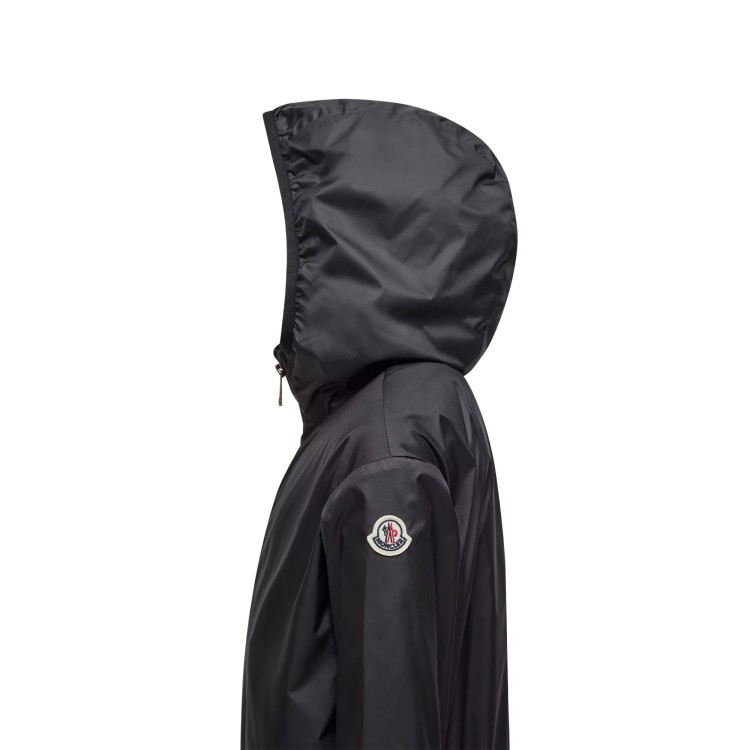 MONCLER Giacca nera con cappuccio Fegeo bambina