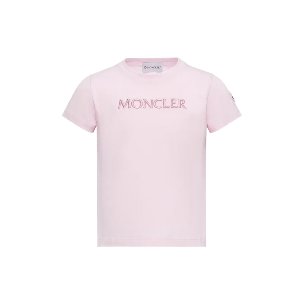 MONCLER T-shirt rosa con...