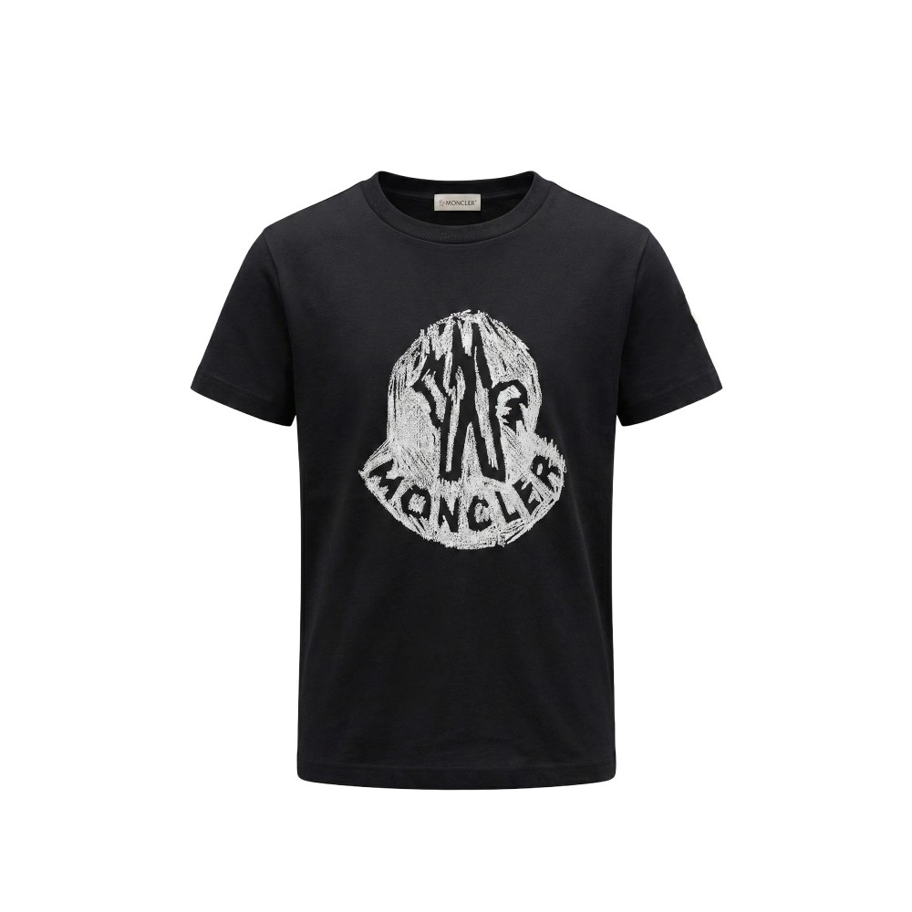 MONCLER T-shirt nera con...