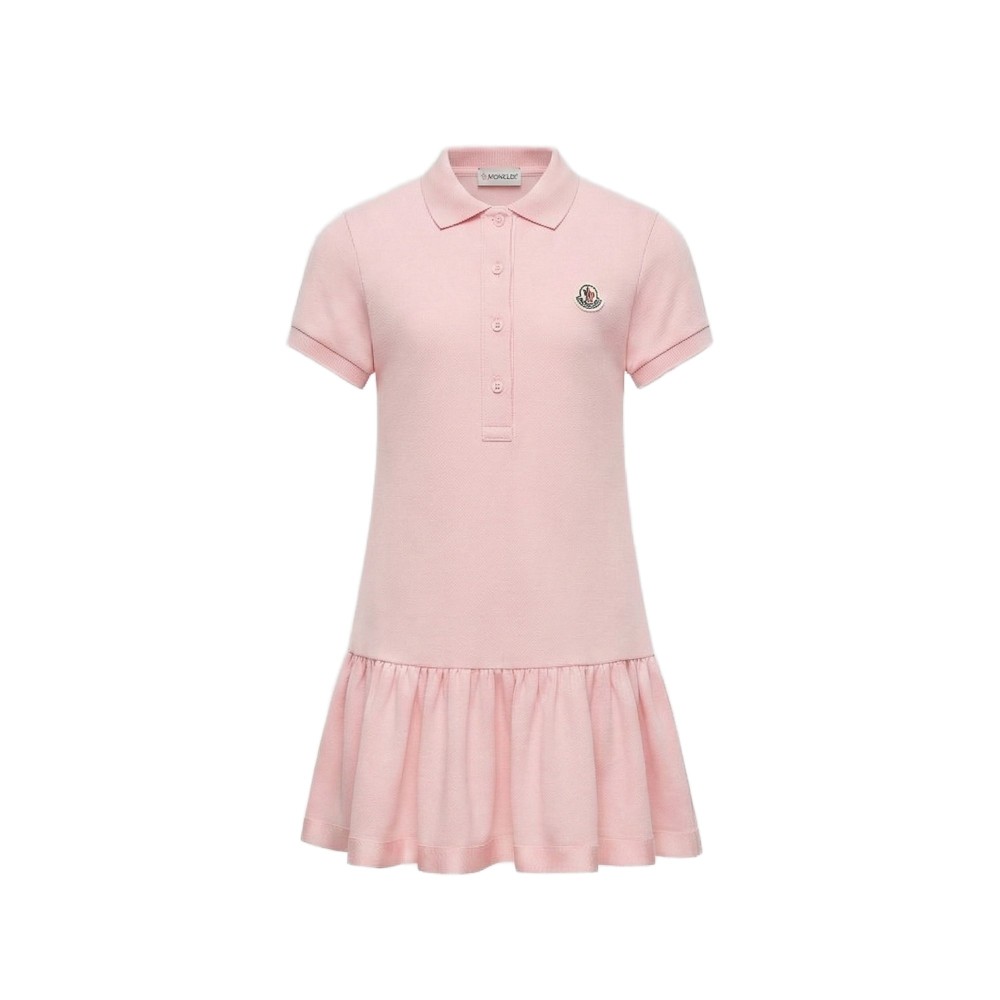 MONCLER Abito rosa in piquè...