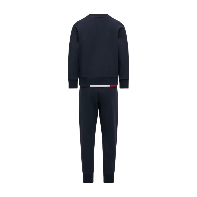 MONCLER Tuta blu navy girocollo bambini