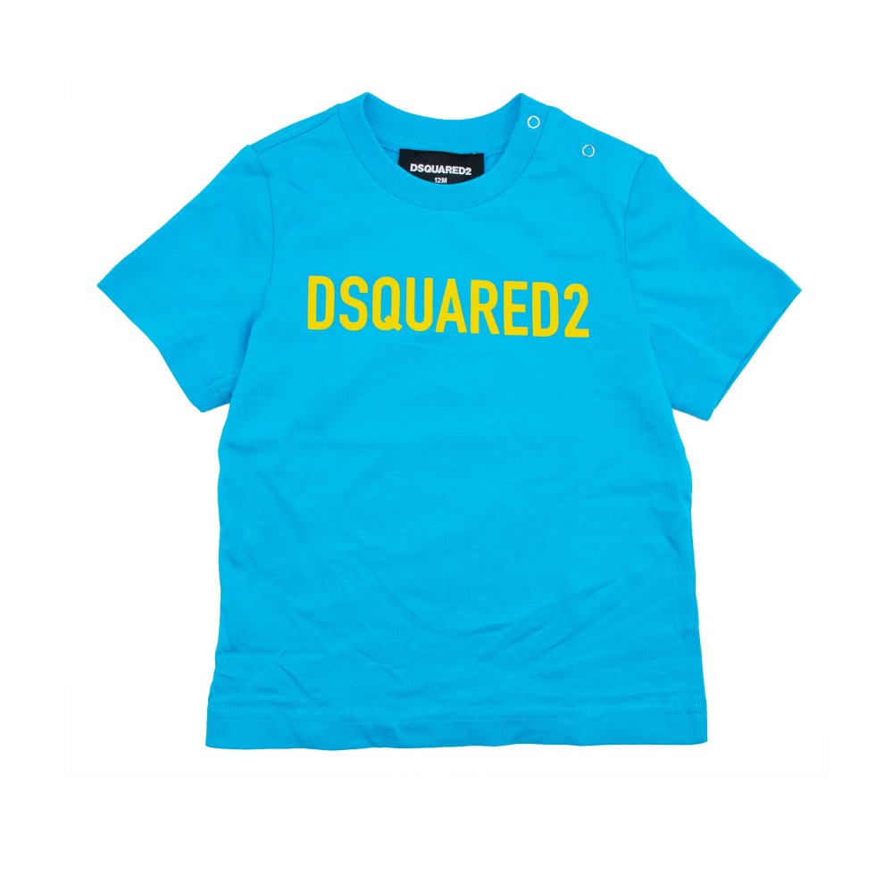 DSQUARED T-shirt blu neonato