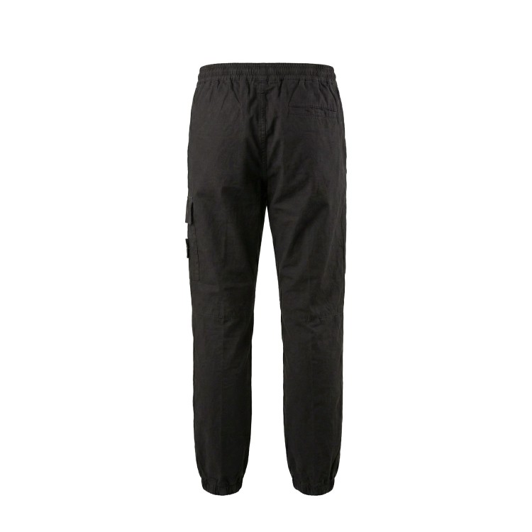 STONE ISLAND Pantaloni neri elasticizzati bambino
