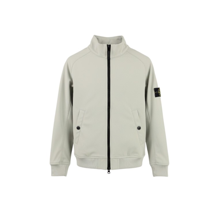 STONE ISLAND Giubbotto grigio con zip bambini