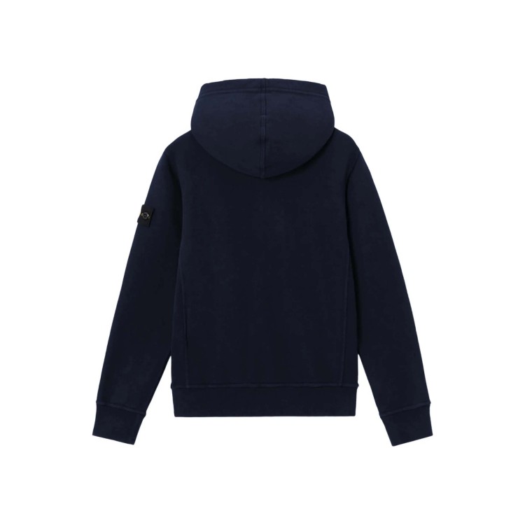 STONE ISLAND Felpa blu navy full-zip bambini