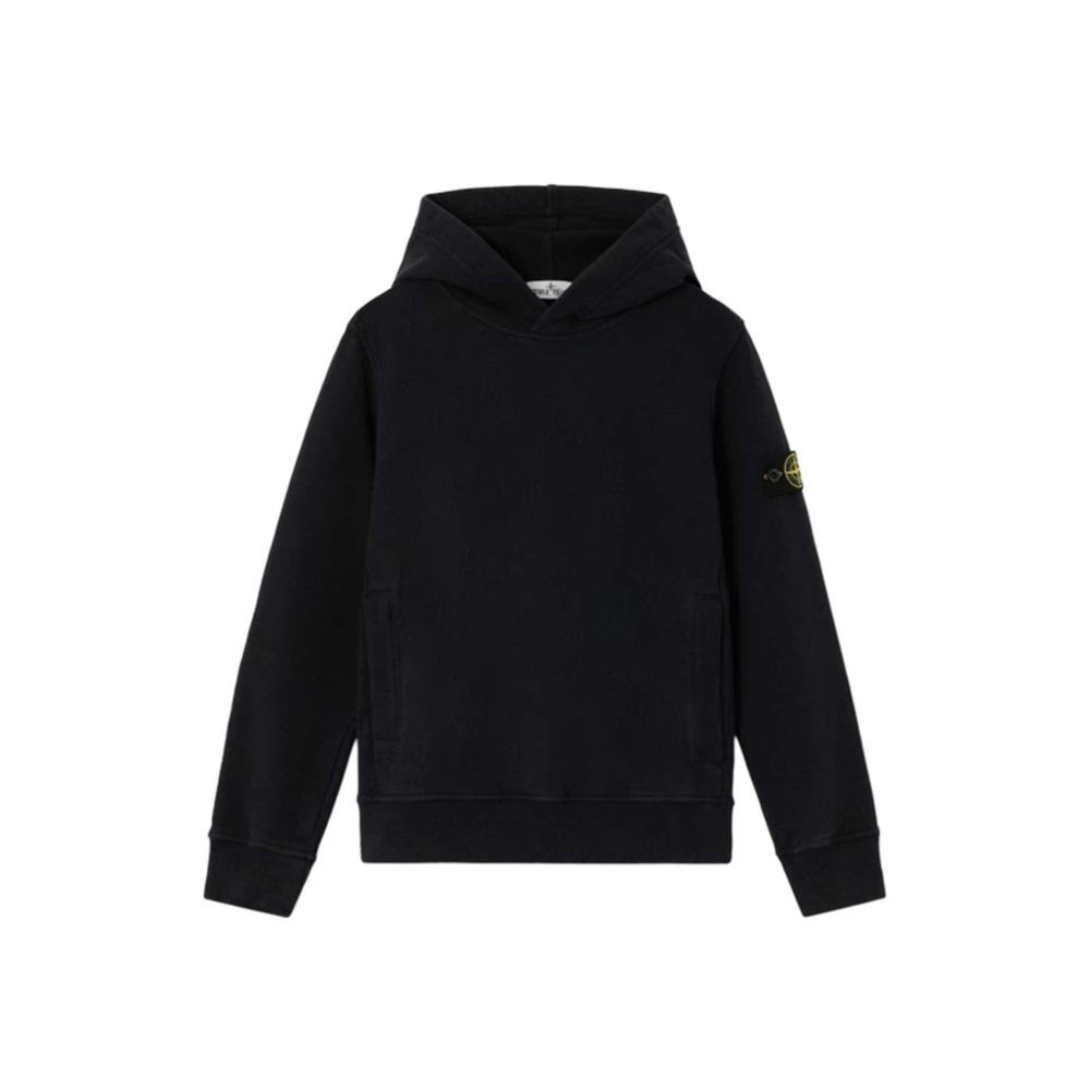 STONE ISLAND Felpa nera con...