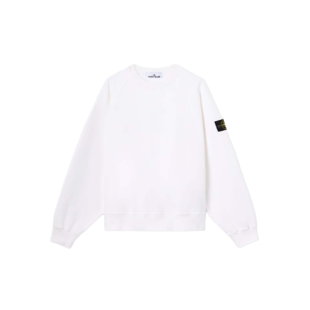 STONE ISLAND Felpa bianca...