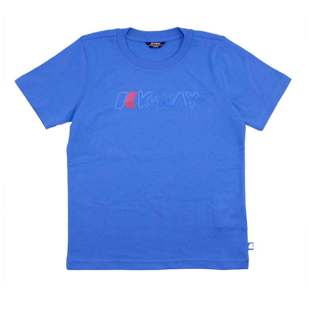 K-WAY T-shirt blu bambino
