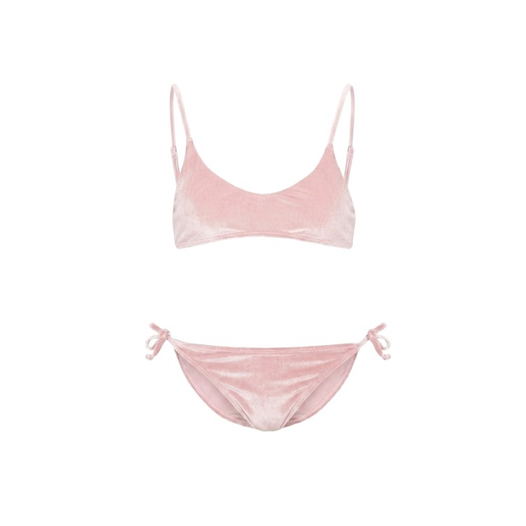 SAINT BARTH Bikini rosa velvet bambina