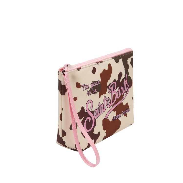 SAINT BARTH Pochette rosa cow skin bambina