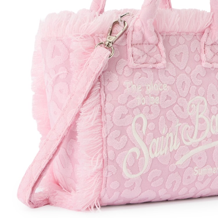 SAINT BARTH Borsa Colette rosa leopardata in spugna bambina