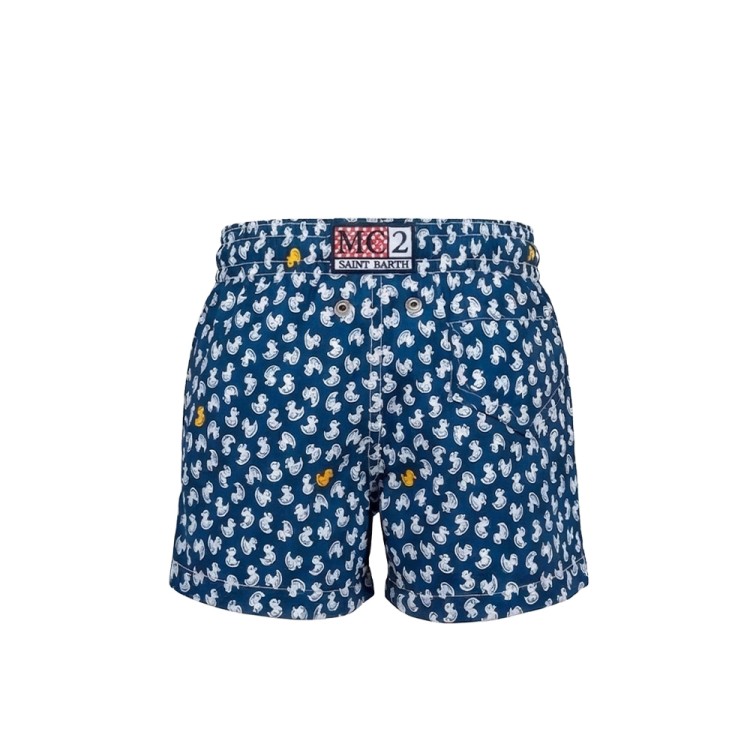 SAINT BARTH Boxer mare blu navy paperelle bambino