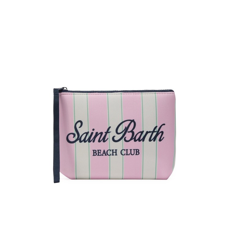 SAINT BARTH Pochette rosa a righe bambina