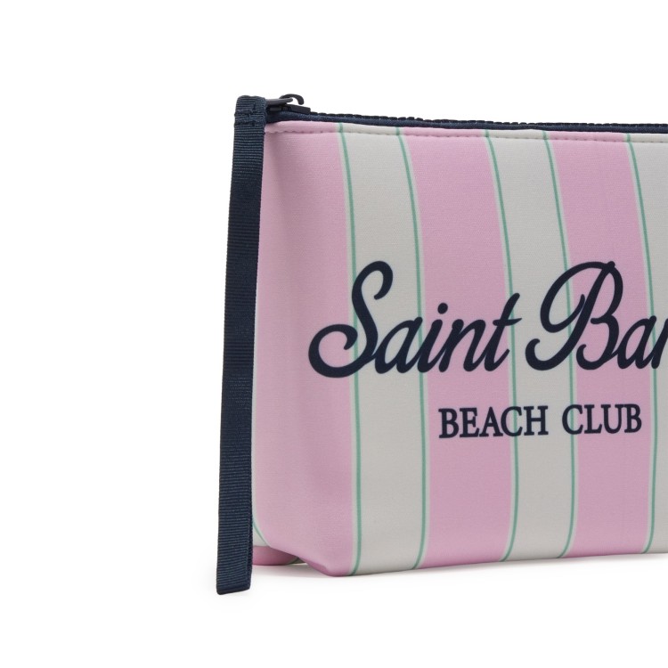 SAINT BARTH Pochette rosa a righe bambina