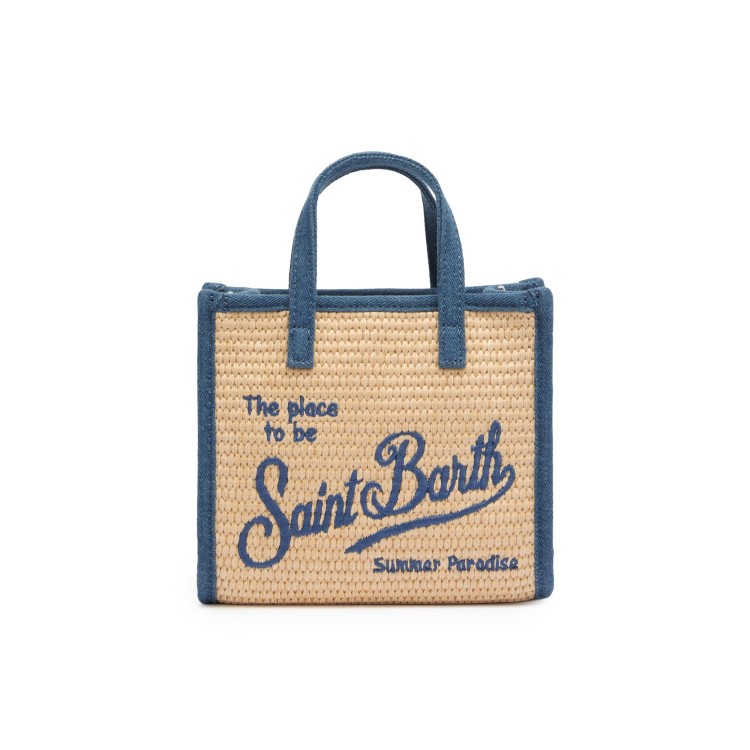SAINT BARTH Borsa Vivian mini con dettagli denim bambina