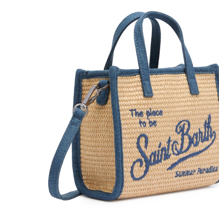 SAINT BARTH Borsa Vivian mini con dettagli denim bambina