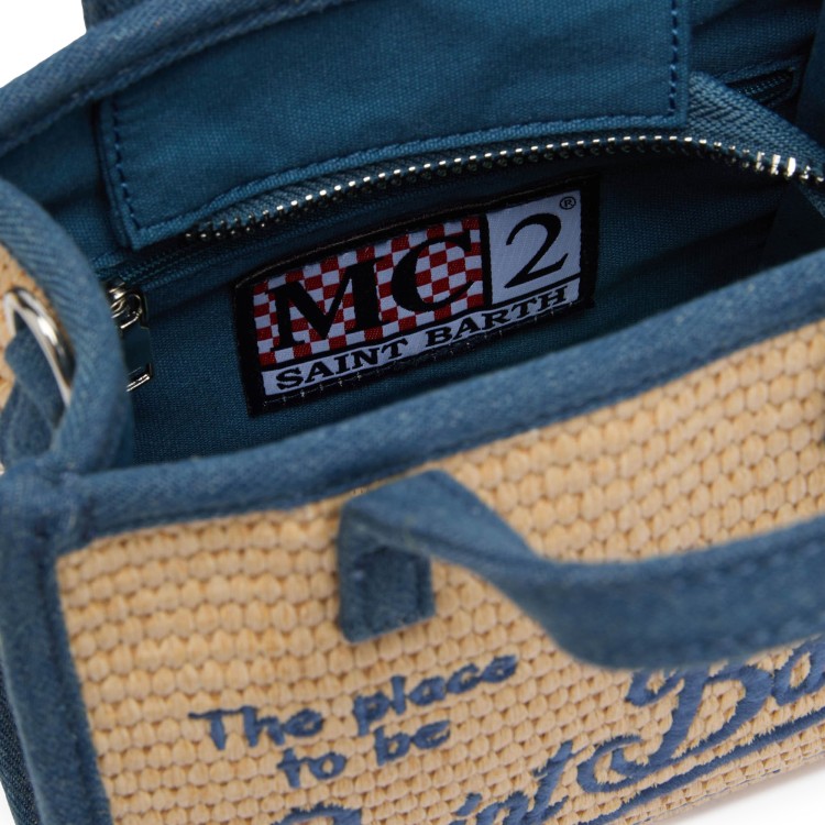 SAINT BARTH Borsa Vivian mini con dettagli denim bambina