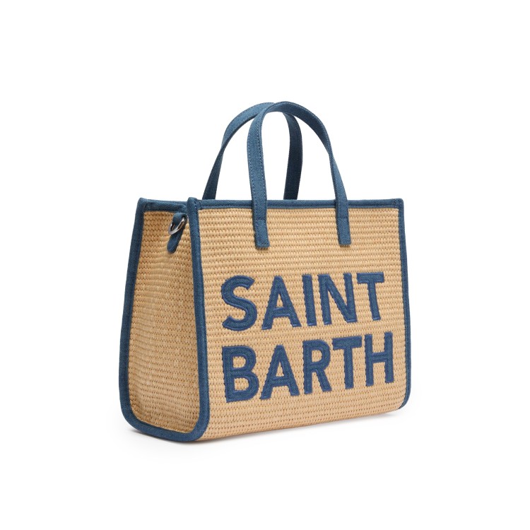 SAINT BARTH Borsa Vivian con patch in denim bambina