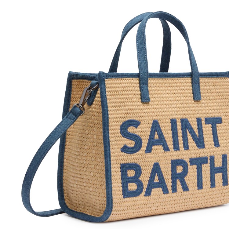 SAINT BARTH Borsa Vivian con patch in denim bambina