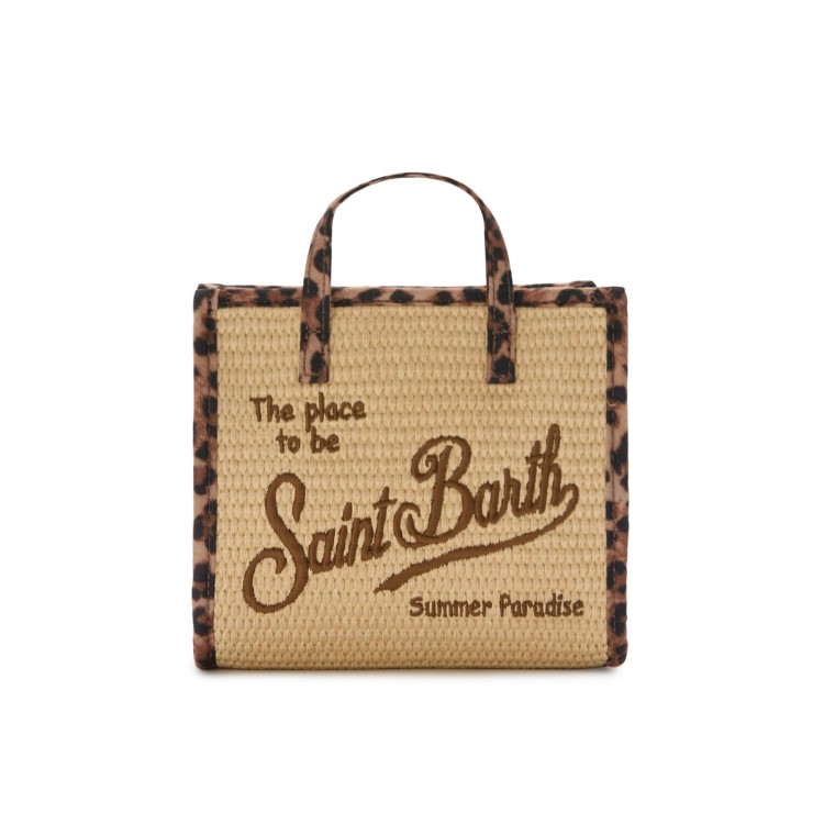 SAINT BARTH Borsa Vivian mini con dettagli leopardati bambina