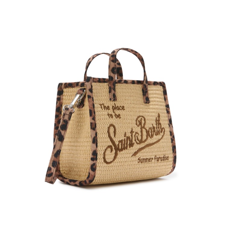 SAINT BARTH Borsa Vivian mini con dettagli leopardati bambina