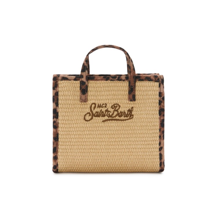 SAINT BARTH Borsa Vivian mini con dettagli leopardati bambina