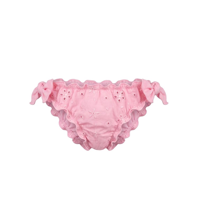 SAINT BARTH Slip rosa pizzo sangallo bambina